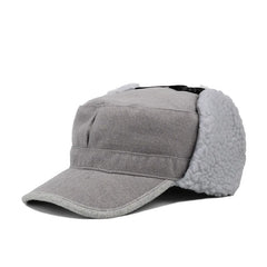 Men's winter trend Lei Feng hat women's new plush thickening warm ear protection outdoor hiking riding ski sports military cap