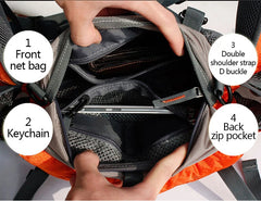 BP-VISION Hiking Fanny Pack Man Cycling Waterproof Backpack Mountain Sports Fanny Pack Camping Nylon Hunting Accessori Belt Bag