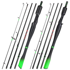 Sougayilang 1.8m 2.1m 2.4m Lure Fishing Rod Carbon Fiber Spinning/Casting Fishing Rod Freshwater Carp Pike Bass Fishing Tackle