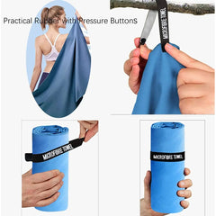 Large Microfiber Towel For Travel Sports, Quick Dry Soft Lightweight Gym Swimming Yoga Towel