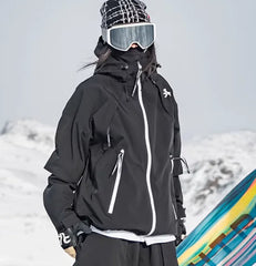 John Snow 2025 New Winter Men And Women's Ski Jacket Breathable Waterproof Snowboarding Clothing Outdoor Sports Warmth Ski Coat