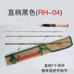 Fiberglass Small Bait Trout Rod UL Super Soft and Ultra Light 1.4m four section portable Travel Flow catapult fishing rod
