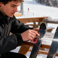 All-in-One Ski Edge Tuner Kit Ergonomic Grip, Diamond Stone & File for Easy DIY Ski & Snowboard Maintenance at Home