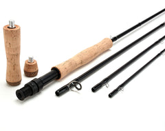 10'9" / 3.2m 7-8wt Fly Fishing Switch Rod 4 Pieces Carbon Fiber Sections Freshwater Fishing 2 Extra Cork Handles Fighting Butt