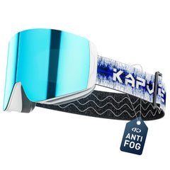 KAPVOE Men Photochromic Ski Goggles OTG Snowboard Glasses Women Anti Fog Magnetic Lens UV400 Protection Snow Sports Eyewear