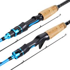 sougayilang Spinning Casting Carbon Fishing Rod 2 Sections 1.8/2.1m MH Portable Travel Rod Bass Fishing Rods Fishing Tackle