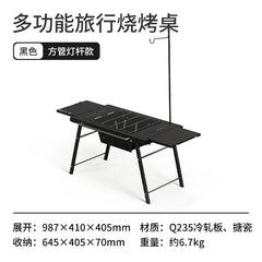Naturehike-Folding Camping IGT Table Portable Camp BBQ Grill Table Removable Outdoor Picnic Fishing Camping Table CNK2300CW014