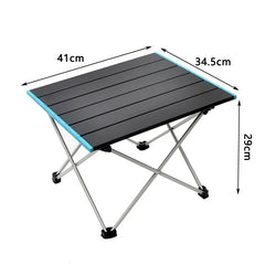 Ultralight Portable Folding Camping Table Foldable Outdoor Dinner Desk High Strength Aluminum Alloy For Garden Party Picnic BBQ