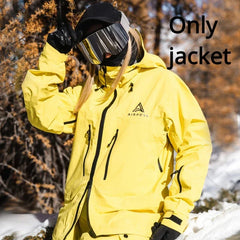 2025 Men's Ski Jackets Outdoor Sports New Women's Snowboard Winter Overcoats Windproof Skiing Snow Hooded Clothes Thermal Adult