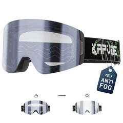 KAPVOE Men Photochromic Ski Goggles OTG Snowboard Glasses Women Anti Fog Magnetic Lens UV400 Protection Snow Sports Eyewear
