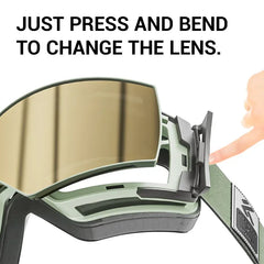 KAPVOE Ski Goggles Double Layers Anti-fog Big Ski Glasses Skiing Mask Snowboard Eyewear Outdoor Men Women UV400 Snow Goggles New