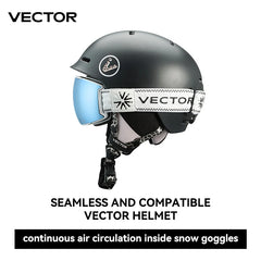 VECTOR Ski Goggles Men Snowboard Glasses Women Winter Outdoor Snow Sunglasses UV400 Double Layers Lens Anti-Fog Skiing Goggles