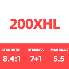 2025 NEW DAIWA TATULA TW 200 Baitcast Fishing Reel 7+1BB Saltwater Reels TW200