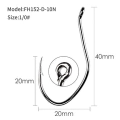 Catfish Hook 100pcs/pack High-Carbon Steel Fishing  Accessories 6/0 -10 # Very Sharp Hook Barbed Catfish Hooks Fishing Tackle