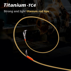 PURELURE TITANIUM-T XUL BFS Rod 0.5-6g Bait Weight 5FT 6FT Perch Trout Bass Spinning Casting Titanium Guide Bracket F MF Action