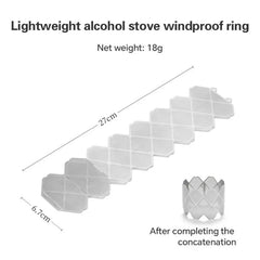 Camping alcohol stove windshield stainless steel outdoor stove windshield portable alcohol stove rack for outdoor camping and hi