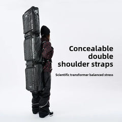 NANDN Ski Bag Snowboard Bag Large Capacity, Rollers, Ski Gear