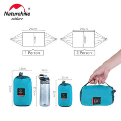 Naturehike Hammock Ultralight 2 Person Hammock Tear Resistance Hanging Bed Portable Hunting Hammock Sleeping Swing Hammock