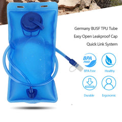 EVA Folding 2L Hydration Water Bladder Water Bag With Drinking Tube  Bladder Leak Proof Outdoor Accessory