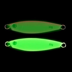 Luminous Fishing 7g/10g/15g/20g/30g Jigging Hook Spinner Bait Laser Metal Jig Spoon Fishing Lure