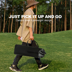 Compact Camping Table Folding Camp Side Table Portable Roll up Aluminum Table with Carry Bag Lightweight Foldable Small Camp Tab