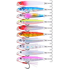 3/5/8pcs Metal Jig Fishing lure Set 7g 10g 14g 21g 28g 40g Sea Shore Casting Jigging lures Jigs Spoon Saltwater Artificial Bait