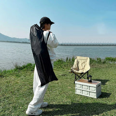 Portable Outdoor Three-Height Adjustment Recliner Folding Chair Moon Chair Camping Office Nap Beach Fishing Chair