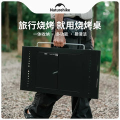 Naturehike-Folding Camping IGT Table Portable Camp BBQ Grill Table Removable Outdoor Picnic Fishing Camping Table CNK2300CW014