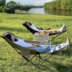 Portable Outdoor Three-Height Adjustment Recliner Folding Chair Moon Chair Camping Office Nap Beach Fishing Chair