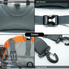 BP-VISION Hiking Fanny Pack Man Cycling Waterproof Backpack Mountain Sports Fanny Pack Camping Nylon Hunting Accessori Belt Bag