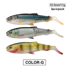 Spinpoler Predator Soft Fishing Lure Swimbait Paddle Tail Silicone Cannibal Artificial Bait Open Mouth Jig Head Bass Sea Wobbler