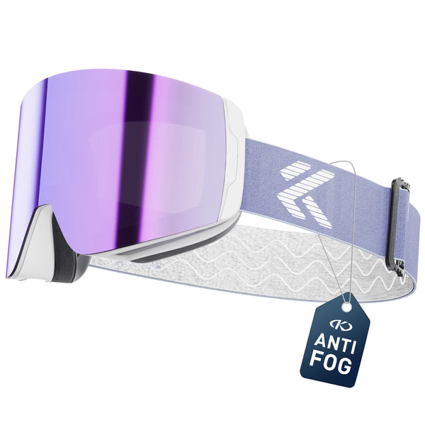 KAPVOE Men Photochromic Ski Goggles OTG Snowboard Glasses Women Anti Fog Magnetic Lens UV400 Protection Snow Sports Eyewear