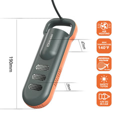 XCMAN Shoe and Boot Dryer for Ski Boots, With Integrated Fan and Heater-Ultra Silent | 12V Cigarette Lighter Adapter