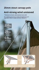 Naturehike 4-6 Person Windproof Large Awning Camping Tent with fishing Hiking Outdoor Tourism Beach Pergola SunShelter Tarp Rain