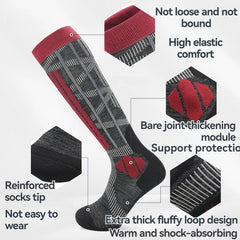 Winter Warm Thickening Ski Stockings Hiking Socks For Women Men Children Anti-Cold Skiing Outdoor High Sports Stockings