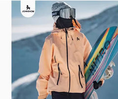John Snow 2025 New Winter Men And Women's Ski Jacket Breathable Waterproof Snowboarding Clothing Outdoor Sports Warmth Ski Coat