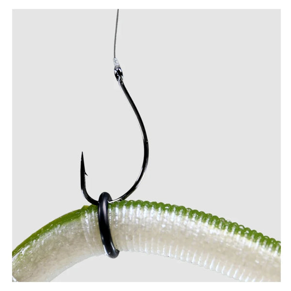 QualyQualy 20pcs Dropshot Hooks #3 #2 #1 #1/0 #2/0 Carbon Steel Barbed Hook For Soft Lures Freshwater Sea Fishing Wacky Hooks