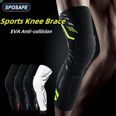 Anti-collision EVA Sports Knee Brace Leg Compression Sleeves Protection for Youth Adults Football Basketball Volleyball Running