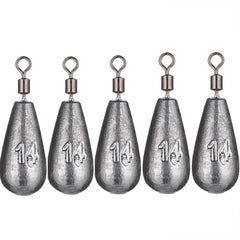 5pcs/lot 3.5g 5g 7g 10g 14g 20g Fishing Weight Sinker Water Drop Weights Carp Fishing Baits Sinker Fishing Tackle Accessories