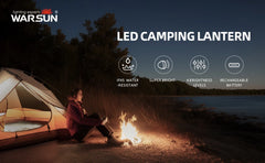 Warsun Camping Lights Waterproof IPX6 SMD Rechargeable Outdoor Hanging Lights Portable Fill Light Work Maintenance Lighting