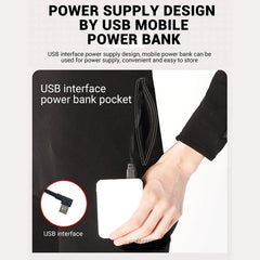 Winter Heated Underwear Set USB Battery Powered Smart Phone APP Control Temperature Motorcycle Jacket Suit Ski Thermal Suit
