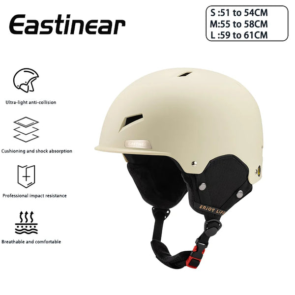 Horntour Open Face Helmet Ski Helmet Integrated Aldult Outdoor Ski Equipment Snowboard Helmet Is Lightweight Breathable