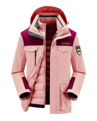 New Women Men Windproof Waterproof Warm Thicken  And Down Jacket Ski Clothes  down jacket two-piece S-5XL Size  purchase jacket