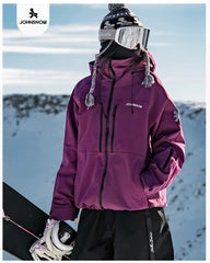 John Snow 2025 New Winter Men And Women's Ski Jacket Breathable Waterproof Snowboarding Clothing Outdoor Sports Warmth Ski Coat