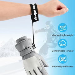 Skiing Sport Glove Straps Elastic Wrist Leash Glove Strap Handcuffs Glove Strap for Ski Snowboarding Mountaineering Accessories