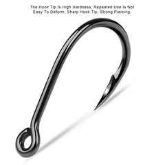 PROBEROS 10Pcs/lot Thick High Carbon Steel Fishhook Lron Hook With Barb Hook for Haihu River Fishing Gear Accessories Wholesale