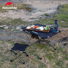 Naturehike L01 Camping Stool Outdoor Hiking Travel Quick Open Folding Aluminum Alloy Chair Lightweight Portable Picnic BBQ Seat