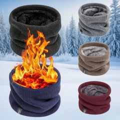 Soft Knit Winter Neck Warmer Thickened Thermal Gaiter Scarf Cover for Running Skating Skiing Hiking Outdoor Sports Cold Weather