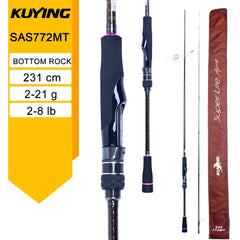 KUYING SUPERLITE Ajing Bottom Fish 6'8" 7'6" 7'7" 8'6" Fishing Lure Rod Casting Spinning FUJI Parts Power X Carbon Light Rock