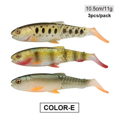 Spinpoler Predator Soft Fishing Lure Swimbait Paddle Tail Silicone Cannibal Artificial Bait Open Mouth Jig Head Bass Sea Wobbler